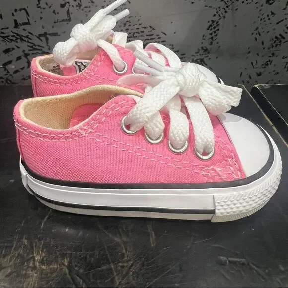 New Converse Infant CTAS Low Pink 7j238 - Picture 1 of 6